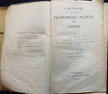 Load image into Gallery viewer, DICTIONARY OF THE FLOWERING PLANTS AND FERNS