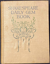 Load image into Gallery viewer, Shakespeare Daily Gem Book and Journal for Birthdays - 1899