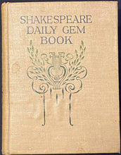 Load image into Gallery viewer, Shakespeare Daily Gem Book and Journal for Birthdays - 1899
